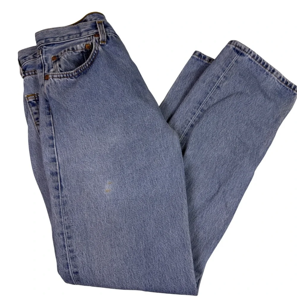 Vtg Levis 501 Jeans‎ 33x32 (Fits 31x31) Light Wash Straight Leg Button Fly USA